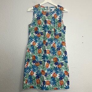 Tabitha‎ Webb Women’s Size 2 Tropical Pineapple Sleeveless Dress Resortwear